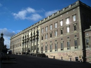 نمایی از کاخ پادشاه سوئد